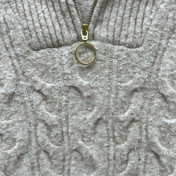 J. Crew super soft quarter zip sweater - beige - Picture 6 of 8